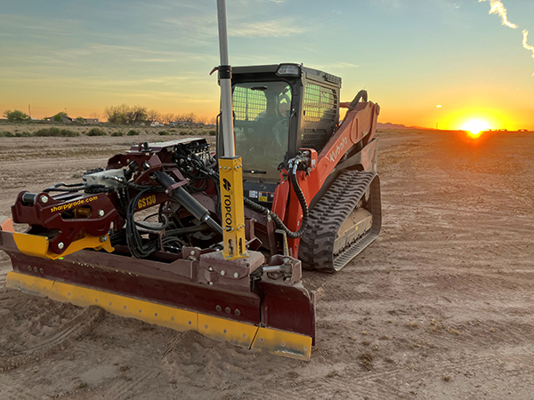 SharpGrade GS130 skid steer grader blade attachment